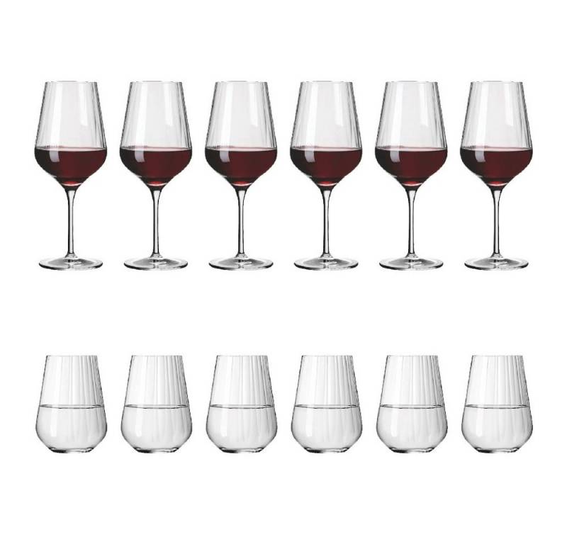 Ritzenhoff Weinglas Ritzenhoff Sternschliff Aurelie Rot 12er-Set 2022, Kristallglas von Ritzenhoff