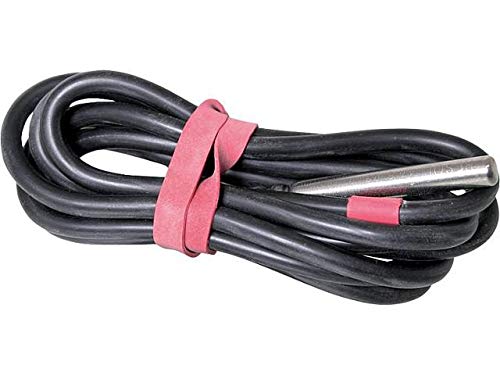 Ritzer by RESOL Temperatursensor/Kollektorfühler FKP6 - PT1000 - Fühler-Ø 6 mm x L 50 mm - Kabel 1,5 m (Silikonleitung/schwarz) - Temperaturbereich -50 bis +180°C - Hersteller-Artikel-Nr. 15500020 von Ritzer