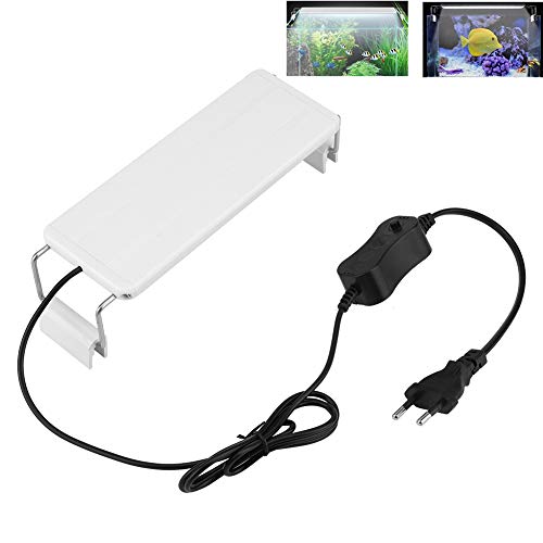 Riuty Aquarium Light Clip On, Aquarium Led Verlichting, LED-Aquarium-Licht, Mini LED-weißes Licht Fisch Clip-On Aquarium Lampe für Zuhause von Akozon