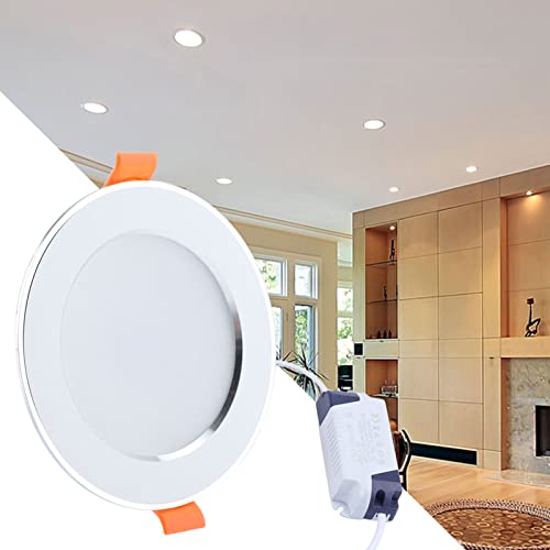 Riuty 9W LED Einbaustrahler, Warmweiß Einbauleuchten 3000-6500K Sensor-Deckenverkleidung PIR-Bewegungsmelder-Licht des menschlichen Körpers für den Wohnzimmer Küche AC85-265V von Akozon