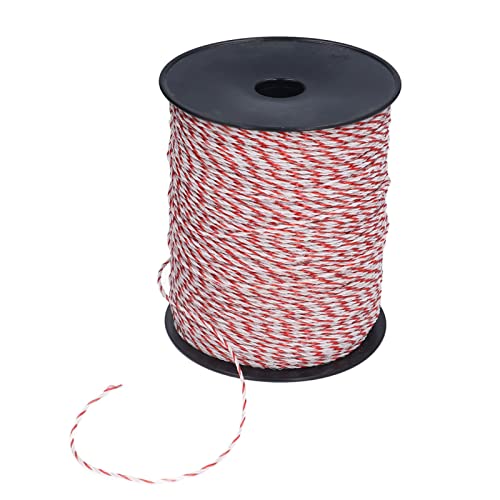 Elektrozaun-Stromkabel, 500 M Farm Fence Turbo Wire mit 6 Edelstahldrähten mit Einem Durchmesser von 0,15 Mm für Farm Ranch Horses Cattle Sheep Dogs von Riuulity