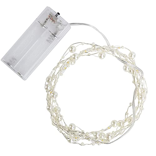LED-Perlenimitat-Lichterkette, Draht-Lichterkette mit Flexibler Form, Heimdekoration von Riuulity