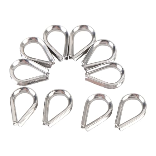 Riuulity 10pcs 316 Edelstahl Dimble Dick Drahtseil Fingerhut für Meeresschattenstrukturen Riuulity 10pcs 316 Edelstahl Dimble Dick Drahtseil Fingerhut für Meeresschattenstrukturen von Riuulity