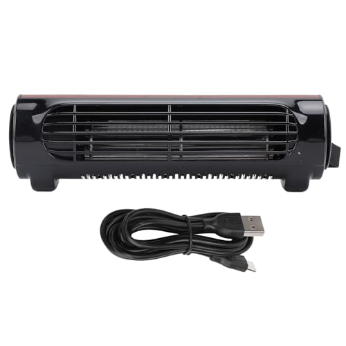 Riuulity 3 Geschwindigkeiten USB -Kühlungslüfter mit USB -Fahrzeugsitz, Tragbarer Autoventilator -Kühllüfter, Kompaktes Design mit Einstellbarem Auslass (BROWN) von Riuulity