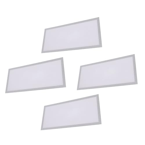 Riuulity 4PCS Magnetic Floor Register Vent Deckungen 5,5 X 12 Zoll, Starker Magnet PVC Entlüftungsbildschirm für Wanddecke Fangabfälle, Haare mit Angemessenem Maschendesign (WHITE) von Riuulity