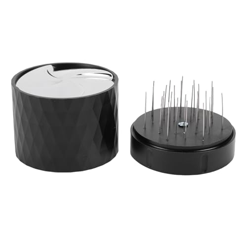 Riuulity 58mm Kaffee Verteiler Manipulieren Edelstahl Basis Walnuss Holz Abdeckung Leichte und Kompakte Gleichmäßige Verteilung für Konsequente Verkostung Kaffee von Riuulity