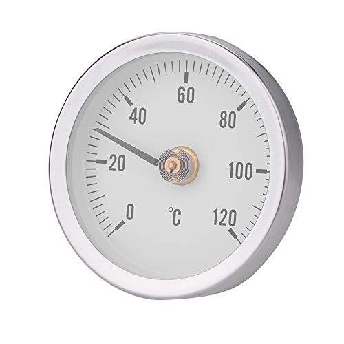 Riuulity 63 Mm Wasserdichte Staubfeste Bimetalfeder Thermometer - Schneller Lesen für Rohre Oberflächen - Ideal für Ölkraftwerke Boot von Riuulity