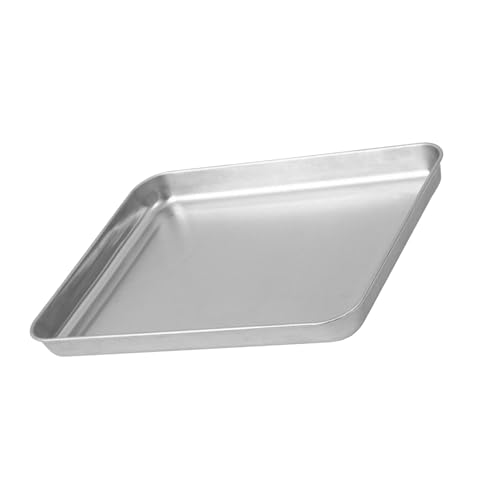 Riuulity Backblech aus Edelstahl, Ein Verdicktes Design, Große Grillpfanne. Innovative Rechteckige Grillschale, Geeignet für Hotel- und Heimnutzung (#1) von Riuulity