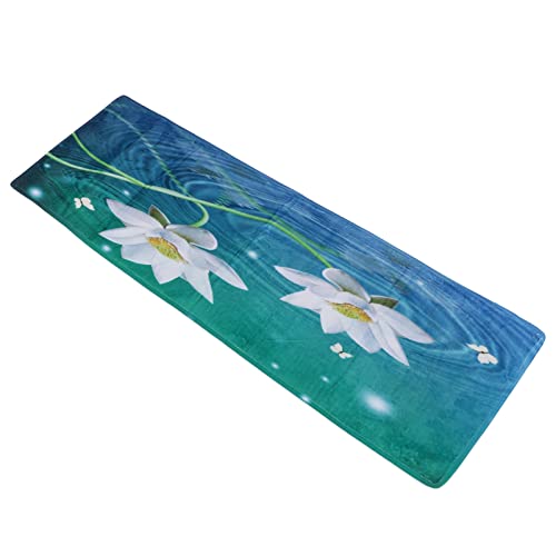 Riuulity Badezimmer Runner Weiche Atmungsaktive Nicht Schlupfe Badematte für Küche, Wohnzimmer, Schlafzimmer, Flanellteppich (40 * 60cm) von Riuulity