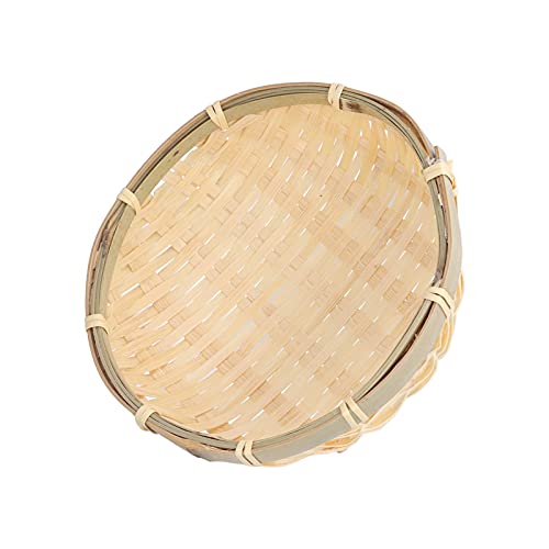 Riuulity Bambus Obstkorb Mini Multifunktional U -Form Tablett für Wohnzimmer Küche, Faltbares und Waschbares Design für Gemüse Obst Brot (15cm*5cm) von Riuulity