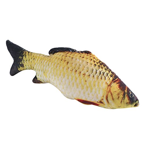 Riuulity Bequemes Plüschfischformkissen, Doppelseitig, Unsichtbarer Reißverschluss, Zum Dekorieren Ihres Autos, Ihres Sofas, des Bettes, des Kreativen und Lustigen (40cm) von Riuulity