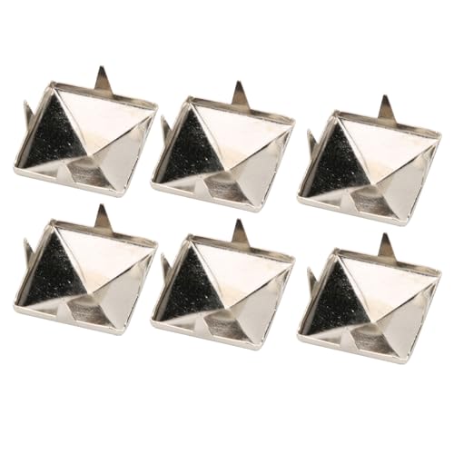 Riuulity Dekoration Nieten Messing Pyramide Bolzen für Kleidungsschuhe Handtasche, 100 Stück für Arbeitskleidung und Jacken (10 mm) von Riuulity