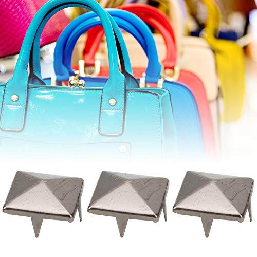 Riuulity Dekoration Nieten Messing Pyramide Bolzen für Kleidungsschuhe Handtasche, 100 Stück für Arbeitskleidung und Jacken (10 mm) von Riuulity