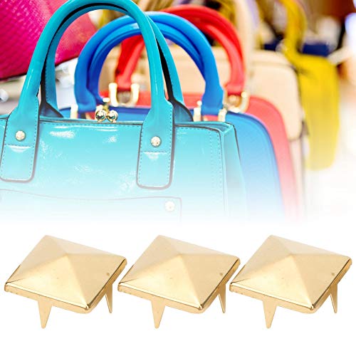 Riuulity Dekoration Nieten Messing Pyramide Bolzen für Kleidungsschuhe Handtasche, 100 Stück für Arbeitskleidung und Jacken (12 mm) von Riuulity