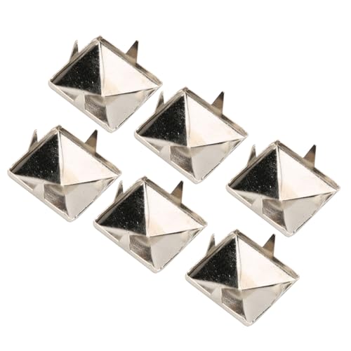 Riuulity Dekoration Nieten Messing Pyramide Bolzen für Kleidungsschuhe Handtasche, 100 Stück für Arbeitskleidung und Jacken (15 mm) von Riuulity