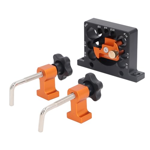 Riuulity Einstellbarer Holzdübelhersteller Jig Kit Effizient Runde Stangen für -Enthusiasten Aluminiumlegierung Elektrische Bohrmaschine für Tischler und Dekorateure Riuulity Einstellbarer Holzdübelhersteller Jig Kit Effizient Runde Stangen für -Enthusiasten Aluminiumlegierung Elektrische Bohrmaschine für Tischler und Dekorateure von Riuulity