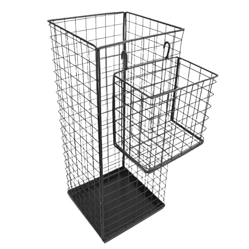 Riuulity Eisenschirme Halter Bin Geometrische Konstruktion Sparsparende Metallschirme Ständer Rack für Haus- oder Bürodekor, Robuste Konstruktion für den Innen des Eingangs des Eingangs Riuulity Eisenschirme Halter Bin Geometrische Konstruktion Sparsparende Metallschirme Ständer Rack für Haus- oder Bürodekor, Robuste Konstruktion für den Innen des Eingangs des Eingangs von Riuulity