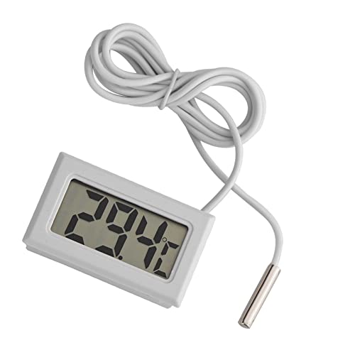 Riuulity Genauer LED -Thermometer für die Wasserkühlung, Mini -Digitaltemperaturmesser für Aquarium, Geflügel mit LR44 Batterien von Riuulity