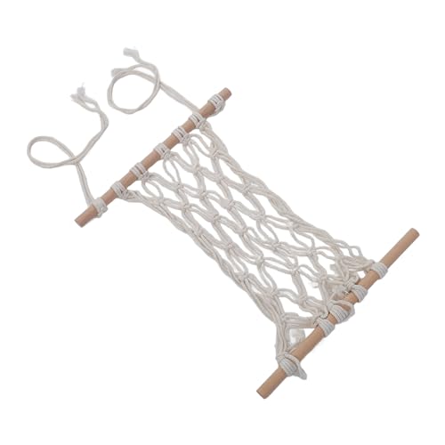 Riuulity Hanging Obst Hängematte Aufbewahrungsnetzbeutel mit Haken Handgewebte Geräumige Kapazität für Küche, Minimalistischer Obst -Hängematten -Organizer für den Täglichen Gebrauch (40cm) von Riuulity