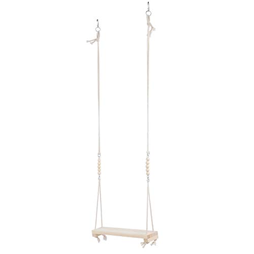 Riuulity Haustier -Papageien Pine Holz Swing Stand Bar Spielzeug, Hühnchen -Kauen Beißen für Papageien und Große Riuulity Haustier -Papageien Pine Holz Swing Stand Bar Spielzeug, Hühnchen -Kauen Beißen für Papageien und Große von Riuulity