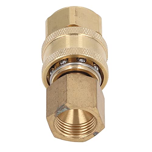 Riuulity Hochdruck -Waschmaschinen -Armaturen Langlebiger Messing Edelstahl für 5000psi Waschmaschine Schnellanschlussadapter, Geeignet für Schlauchpumpenkugelventil Teleskopstangensprühpistole, 1 Riuulity Hochdruck -Waschmaschinen -Armaturen Langlebiger Messing Edelstahl für 5000psi Waschmaschine Schnellanschlussadapter, Geeignet für Schlauchpumpenkugelventil Teleskopstangensprühpistole, 1 von Riuulity