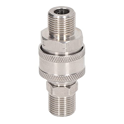 Riuulity Hochdruck -Waschmaschinen -Armaturen Langlebiger Messing Edelstahl für 5000psi Waschmaschine Schnellanschlussadapter, Geeignet für Schlauchpumpenkugelventil Teleskopstangensprühpistole, 1 Riuulity Hochdruck -Waschmaschinen -Armaturen Langlebiger Messing Edelstahl für 5000psi Waschmaschine Schnellanschlussadapter, Geeignet für Schlauchpumpenkugelventil Teleskopstangensprühpistole, 1 von Riuulity
