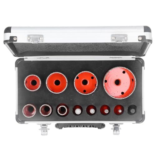 Riuulity Hole Saw Saw Kit Vakuum Löttechnologie Hocheffizienz 11 -teiliges Set für Keramikfliesen Marmor Granit -Projekte von Riuulity