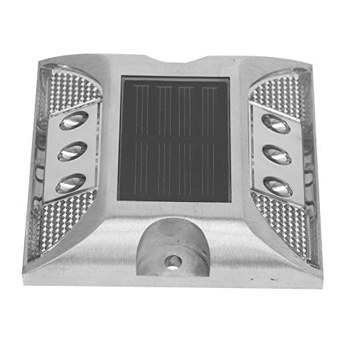Riuulity LED-Solarenergie-Bodenmarkierungsleuchten, Wasserdichte Außenauffahrt, Straße, Autobahn, Spike-Lampe für Hof, Garten, Auffahrt (WHITE) von Riuulity