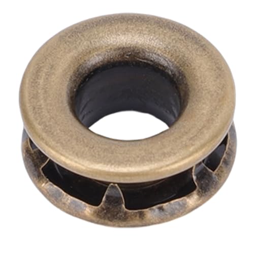 Riuulity Metall -Tunken, 100pcs 8 -mm -Zähne -Ösen mit Unterlegscheiben, DIY -Kunsthandwerk, Reparatur von Lederstoff, Wasserdichtes Material, Kupfermaterial, Einfache Installation (Bronze) von Riuulity