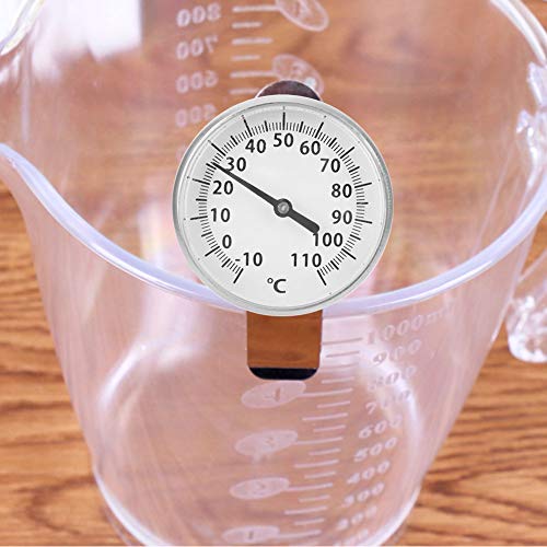 Riuulity Milchschaumthermometer Großes Zifferblatt Metallklemme -Sonde Thermometer Zur Präzisen Milchschaumtemperaturmessung Riuulity Milchschaumthermometer Großes Zifferblatt Metallklemme -Sonde Thermometer Zur Präzisen Milchschaumtemperaturmessung von Riuulity