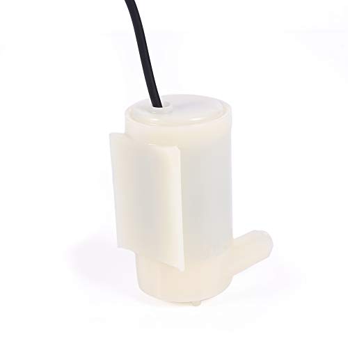 Riuulity Mini Tauchpumpe Niedrige Geräusche Wasserpumpen für Fischtank Aquarium Experiment Variante von Wasserstadt Wasser, Meerwasser Kunststoff + Elektronische Komponenten (JT-DC3W Horizontal) von Riuulity
