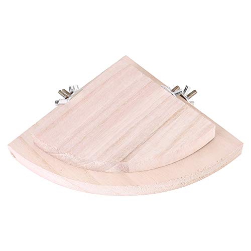 Riuulity Natürliche Holzvogel-Käfig-Barches Standplattform Spielzeug, 2pcs Lüfterform Umweltfreundlich Riuulity Natürliche Holzvogel-Käfig-Barches Standplattform Spielzeug, 2pcs Lüfterform Umweltfreundlich von Riuulity