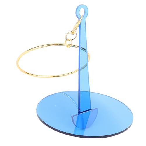 Riuulity Praktischer Häkelmobilkugelhalter mit Klemmschleife, Langlebiger Acrylgarnspinner, Leicht und Tragbar (BLUE) von Riuulity