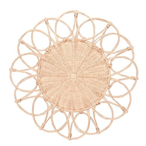 Riuulity Rattan Wanddekoration, Handgefertigtes Boho Wandkorbset, 15,7 Zoll Wicker Wanddekor für Wohnzimmer Schlafzimmer Ausstellungstisch, Umweltfreundliche Kunst mit Bio Charme Riuulity Rattan Wanddekoration, Handgefertigtes Boho Wandkorbset, 15,7 Zoll Wicker Wanddekor für Wohnzimmer Schlafzimmer Ausstellungstisch, Umweltfreundliche Kunst mit Bio Charme von Riuulity
