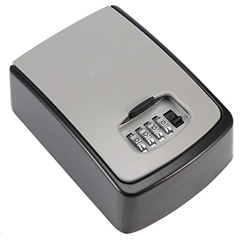 Riuulity Schlüsselspeicherbox Secure Zink Alloy Password Lock Box für Home Office Factory, Langlebiger Schlüsselspeicher für Wertsachen, Grau, 5.7x4.1x2.2 in, 1 Einheit (14,5 * 10,5 * 5,5 (cm)) von Riuulity
