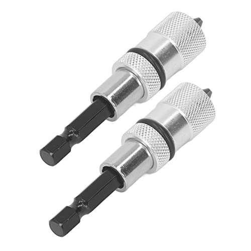 Riuulity Schnellwechsel Magnetbithalter Einstellbare Tiefe für Trockenbauschrauben, 2pcs Hex 1/4in Bohrer Bithalter für Terrassengebäude, Rostfeste Chrom Vanadium Stahlmaterial Riuulity Schnellwechsel Magnetbithalter Einstellbare Tiefe für Trockenbauschrauben, 2pcs Hex 1/4in Bohrer Bithalter für Terrassengebäude, Rostfeste Chrom Vanadium Stahlmaterial von Riuulity