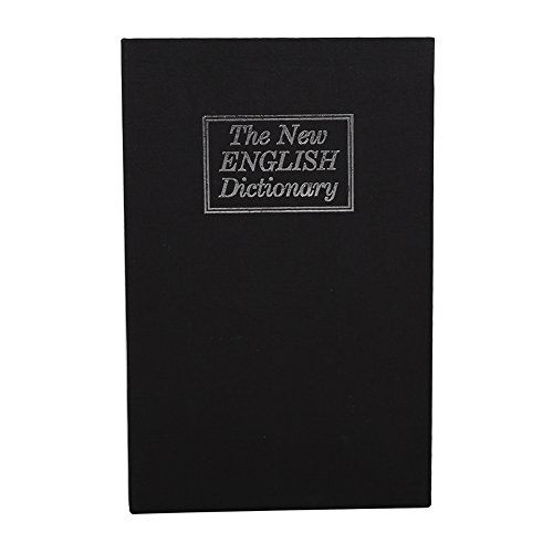 Riuulity Sicherheitswörterbuchbox, Geheime Buch Sicher für Home Office mit Codiertem Schloss, Tragbares Reisen, Mystery -Szene Hinzufügen (Passwort schwarz) von Riuulity