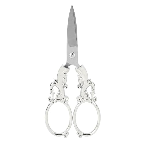 Riuulity Stickereien, Retro Edelstahl, Multifunktionale, Tragbare Schere, Schernählieferungswerkzeuge (SILVER) von Riuulity