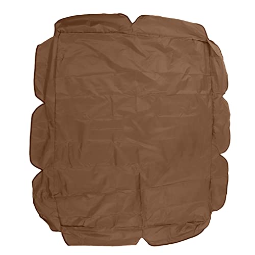 Riuulity Swing Baldachin Wasserdicht Proof Windfest 210d Silberbeschichtete Oxford für Outdoor Stuhl Garten Terrasse Veranda 142x120x18 Cm (BROWN) von Riuulity