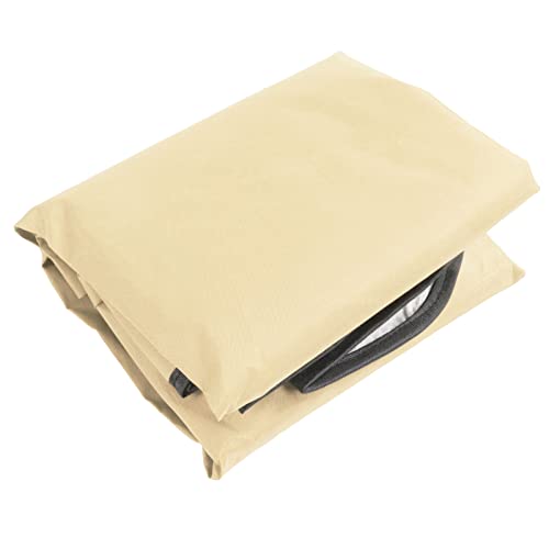 Riuulity Swing Baldachin Wasserdicht Proof Windfest 210d Silberbeschichtete Oxford für Outdoor Stuhl Garten Terrasse Veranda 142x120x18 Cm (Beige) von Riuulity