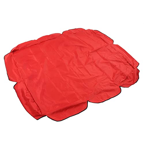 Riuulity Swing Baldachin Wasserdicht Proof Windfest 210d Silberbeschichtete Oxford für Outdoor Stuhl Garten Terrasse Veranda 142x120x18 Cm (Rot) von Riuulity