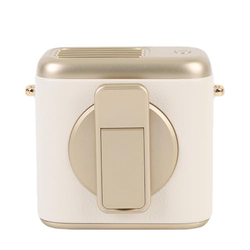 Riuulity Taillenlüfter 360 ° Einstellbare Wiederaufladbare 3 Geschwindigkeiten Tragbarer Kühllüfter für Outdoor -Events mit 4000 -mAh Akku Reisen (Beige) von Riuulity
