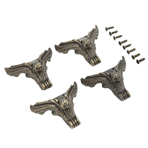 Riuulity Tiger Füße Form Zinklegierung Rostfeste Schmuckschachtel Beine - 4pcs Vintage Style Box Feet für Holzhülle Riuulity Tiger Füße Form Zinklegierung Rostfeste Schmuckschachtel Beine - 4pcs Vintage Style Box Feet für Holzhülle von Riuulity
