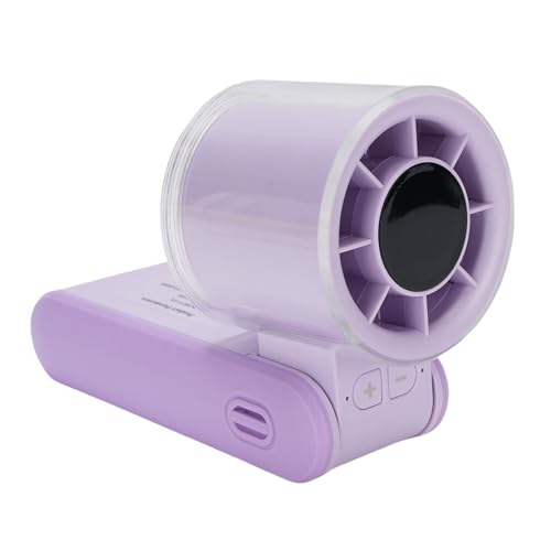 Riuulity Tragbarer Wiederaufladbarer Handheld -Mini -Lüfter mit Digitalem Display für den Persönlichen Gebrauch Strandcamping 4000 mAh Batterie betriebene Lüfter [Quiet] [Leichtes Gewicht] [Faltbar] von Riuulity