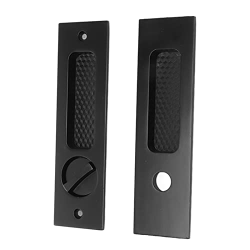 Riuulity Unsichtbarer Eingangsgriff Schiebetür Stammschloss, Doppelseitiges Schalter Design für Badezimmertür, 2 Schlüssel, Zinklegungsmaterial, Taschenschloss (#2) von Riuulity