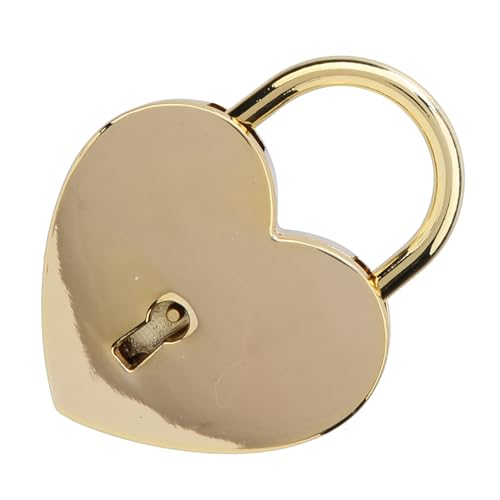 Riuulity Vintage Heart Lock Metal Padlock mit Schlüssel für Schmuckschachtel und Tagebuch, Kleine Größe und Hohe Praktikabilität für Freunde und, Langlebige und Stabile Haushaltshandwerksvorräte, 1 Riuulity Vintage Heart Lock Metal Padlock mit Schlüssel für Schmuckschachtel und Tagebuch, Kleine Größe und Hohe Praktikabilität für Freunde und, Langlebige und Stabile Haushaltshandwerksvorräte, 1 von Riuulity