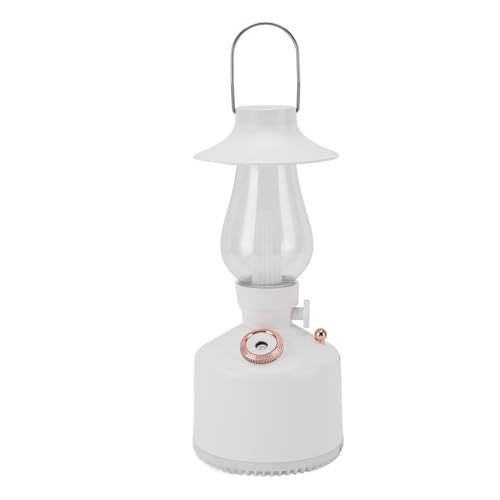 Riuulity Vintage -Kerosin -Lampe Form Luftbefeuchter mit Nachtlicht für Ruhiges Schlafzimmer Schlafmaterial (WHITE) von Riuulity