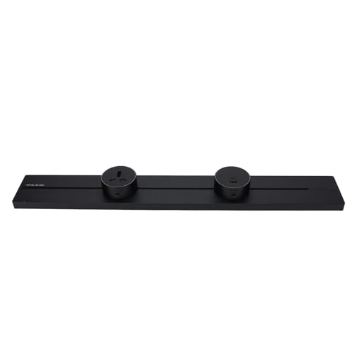 Riuulity Wandmontierbare Power Socket Abnehmbare Schiene 600mm 32A 8000W für Büro Am Arbeitsplatz, Wunderschönes und Dauerhaftes Design (2 Universal Outlets 1 USB- und Typ C 3A Fast) von Riuulity