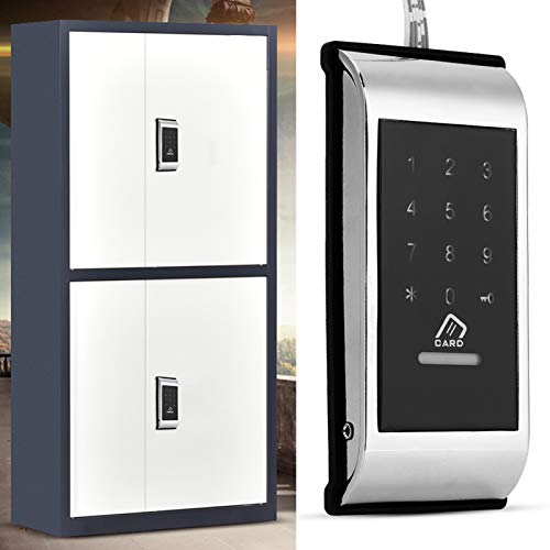 Riuulity Zink Alloy Touch -Tastatur Electronic Security Lock Zwei Passwörter für Hotelwohnungs Schlafsaal (SILVER) von Riuulity
