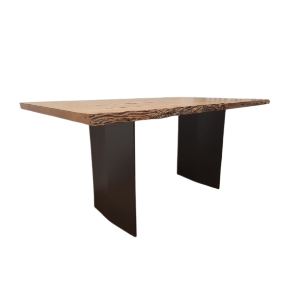 Esstisch aus Massivholz und Metall rechteckig, Riva 1920 Esstisch aus Massivholz und Metall rechteckig, Riva 1920 von Riva 1920